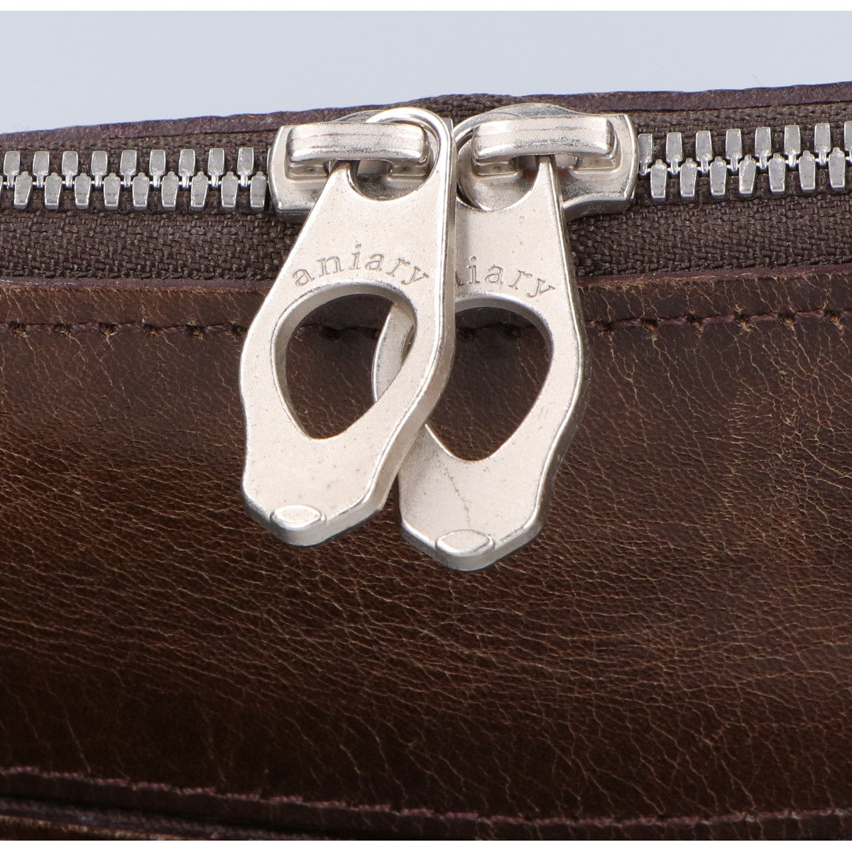 aniary Leather Shoulder Bag Dark Brown Size ONE SIZE