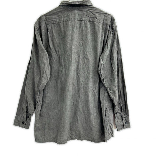 COMOLI 22SS Cotton Twisted Yarn Open Shirt Charcoal Size 2