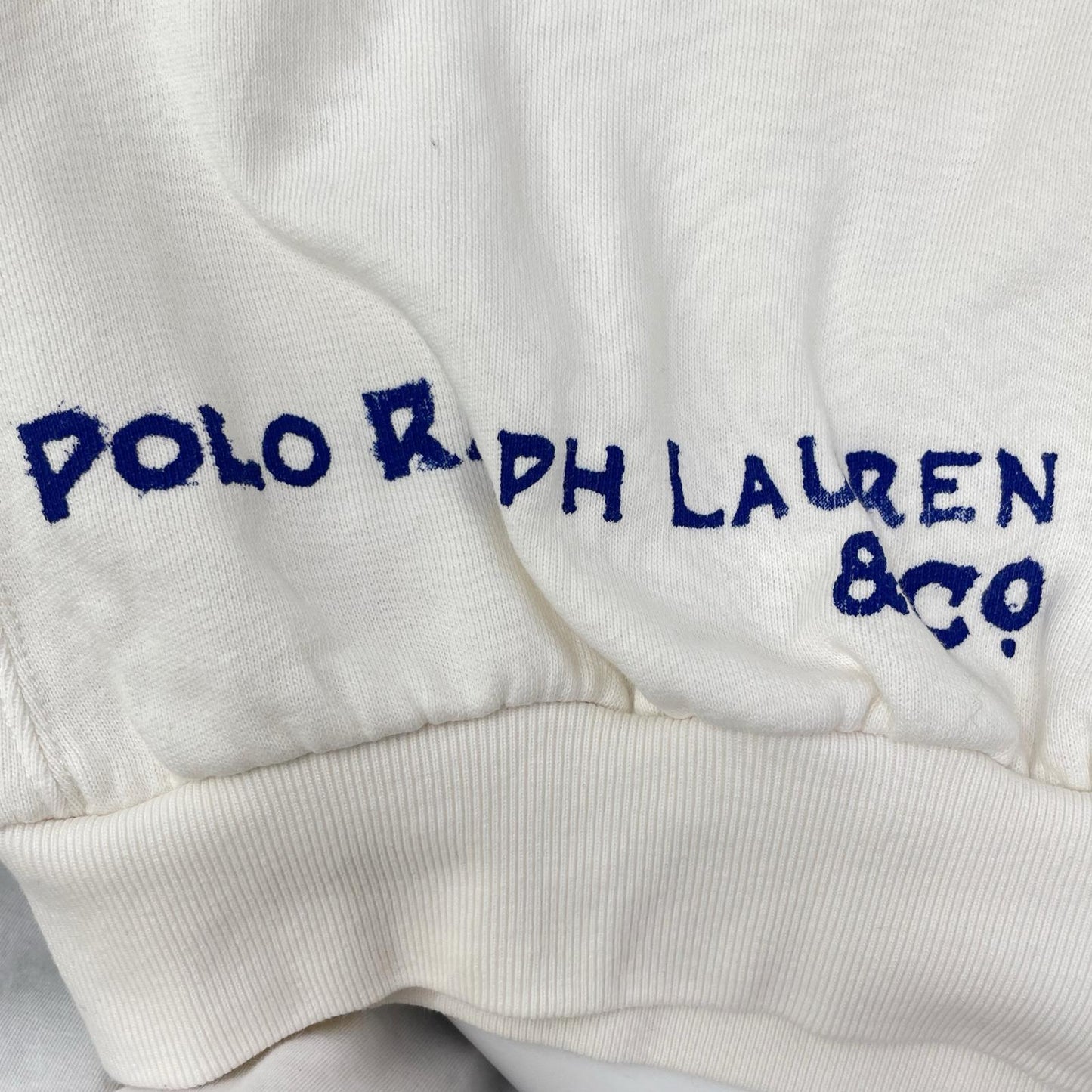 POLObyRalphLauren Nautical Logo Sweatshirt White Size S