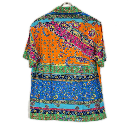 POLObyRalphLauren Patchwork Multicolor SS Band Shirt Polo Size S