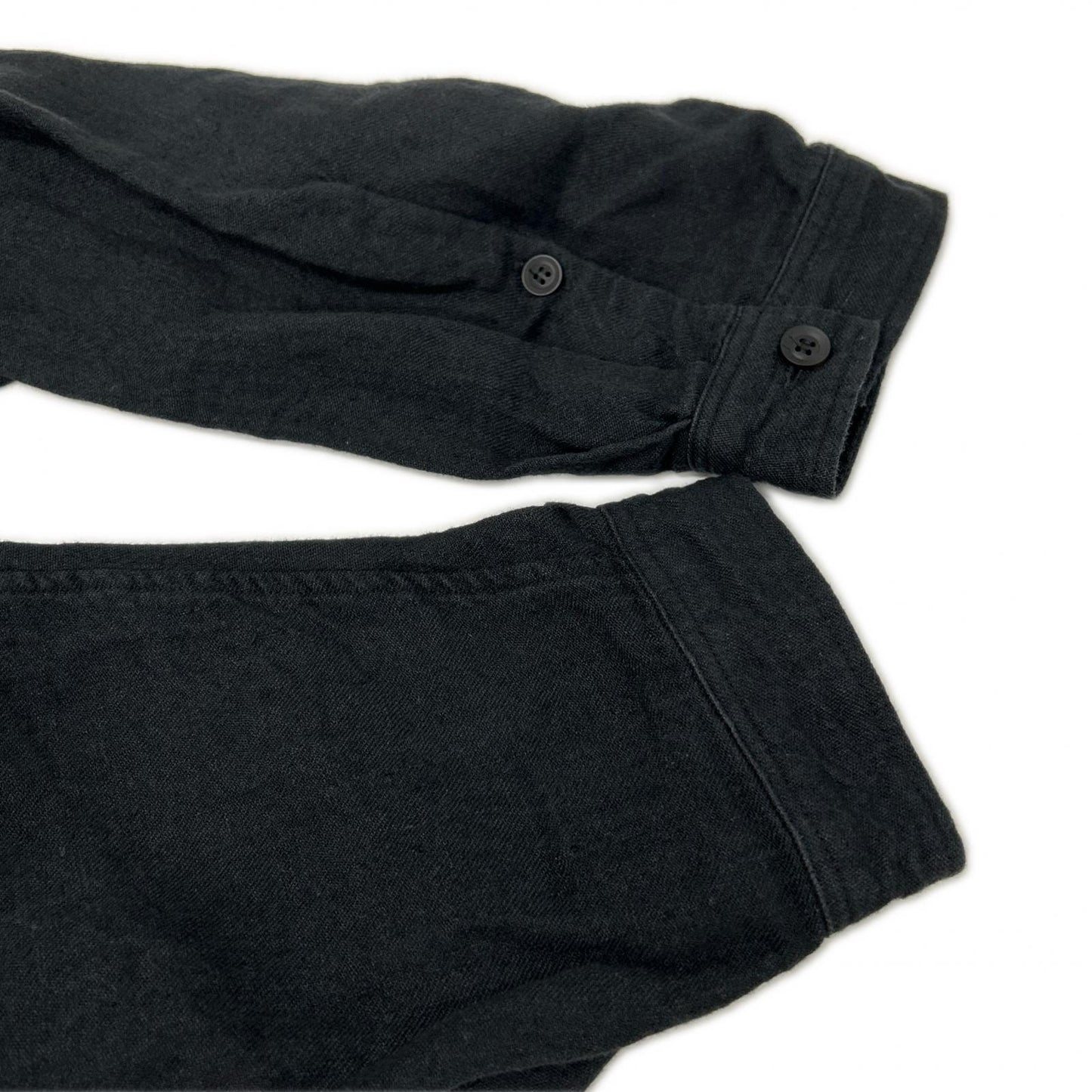 Yohji Yamamoto PH 22SS Black Linen Topper Shirt Size 1
