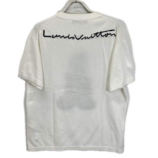 LOUIS VUITTON 23SS Graphic Short Sleeve Knit White Size M