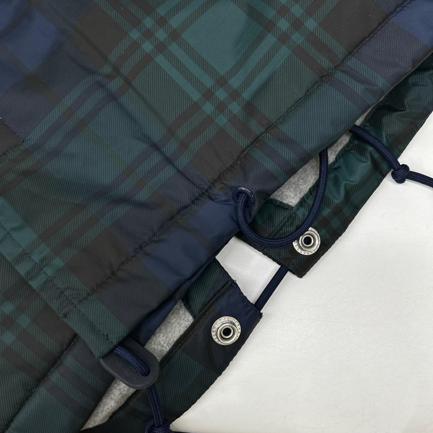 PoloSportRalphLauren Green Plaid Nylon Mod Coat