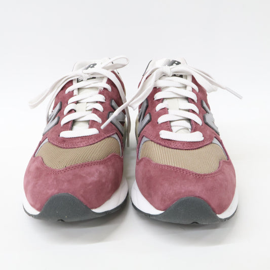 NEW BALANCE Burgundy MT580ECA Suede Mesh Sneakers Size 8