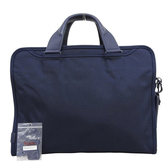 TUMI Alpha3 Slim Nylon Briefcase Navy