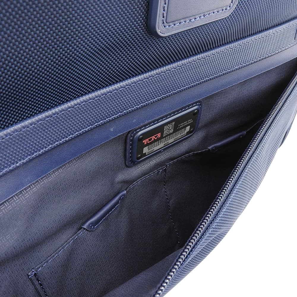TUMI Alpha3 Slim Nylon Briefcase Navy