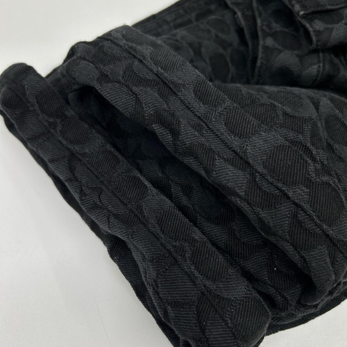 COACH Black Signature Denim Jeans Size 34