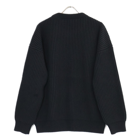DOLCE&GABBANA Black DG Logo Cashmere Sweater Size S