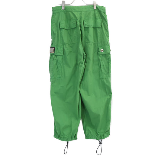 DOLCE&GABBANA FTCH8T Green High-Waist Cargo Pants Size 42