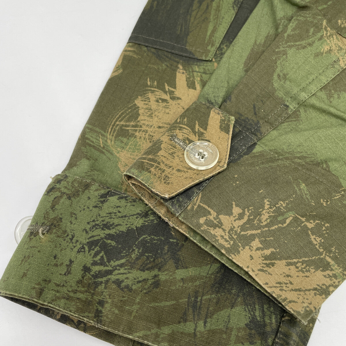 OFF-WHITE 19AW Paintbrush Camo Jacket Green Size XS