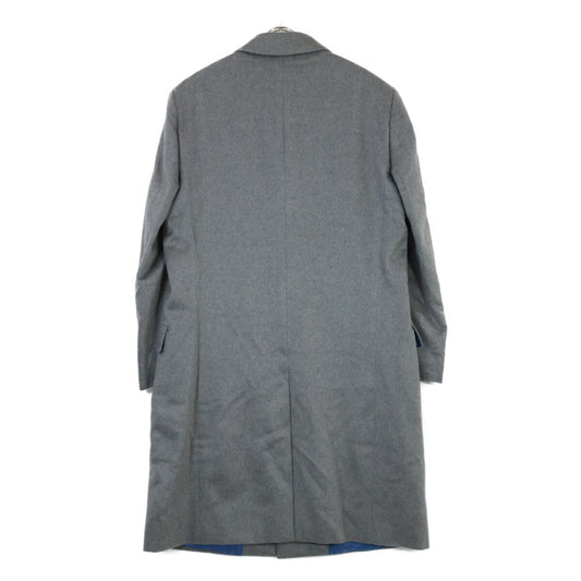 BOSS Gray 100% Cashmere Change Pocket Chester Coat