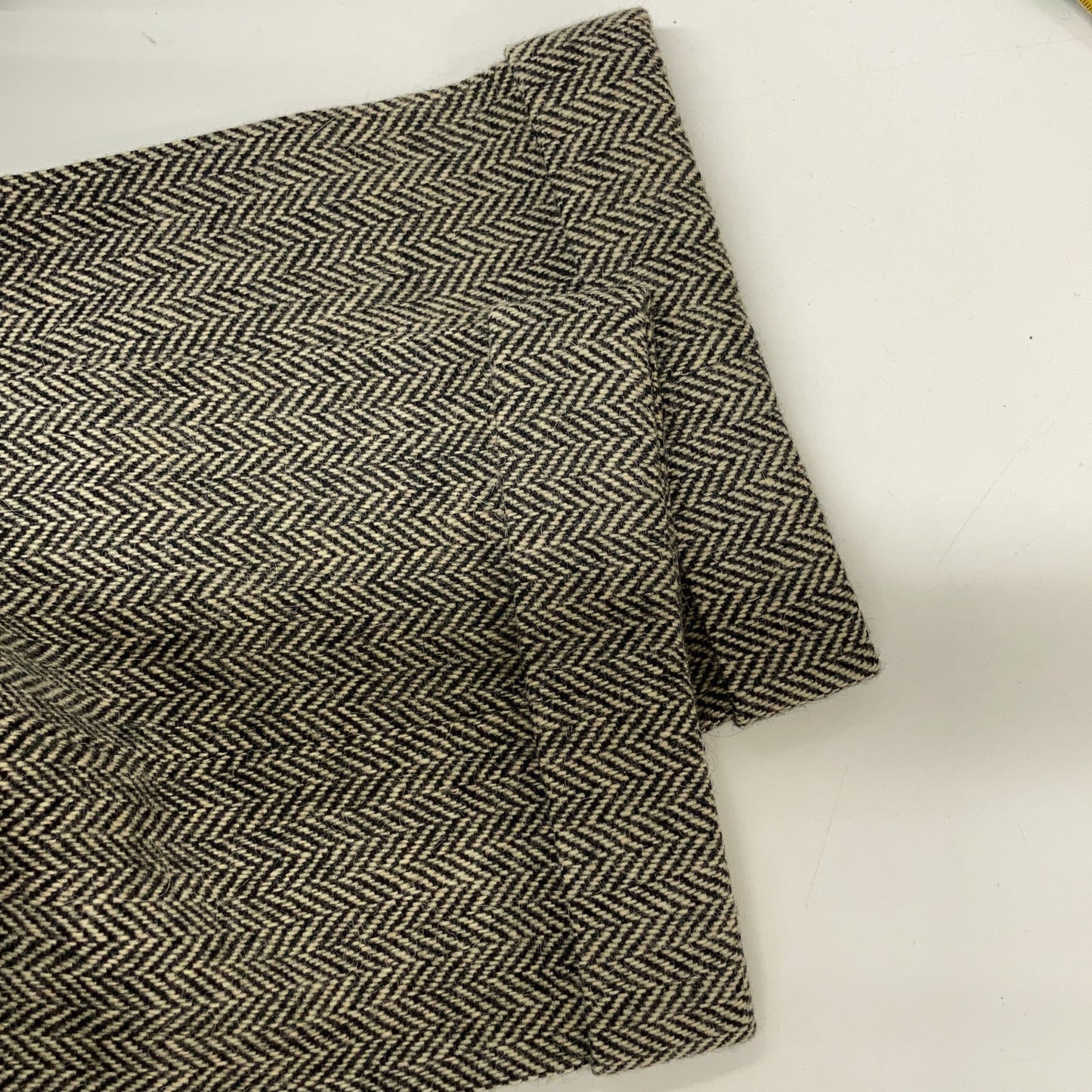 POLO RALPH LAUREN Beige Herringbone Wool Pants