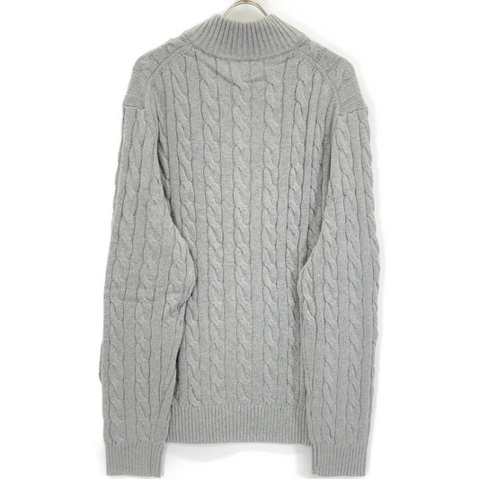 POLO RALPH LAUREN Gray Cotton Cable Sweater Size XXL