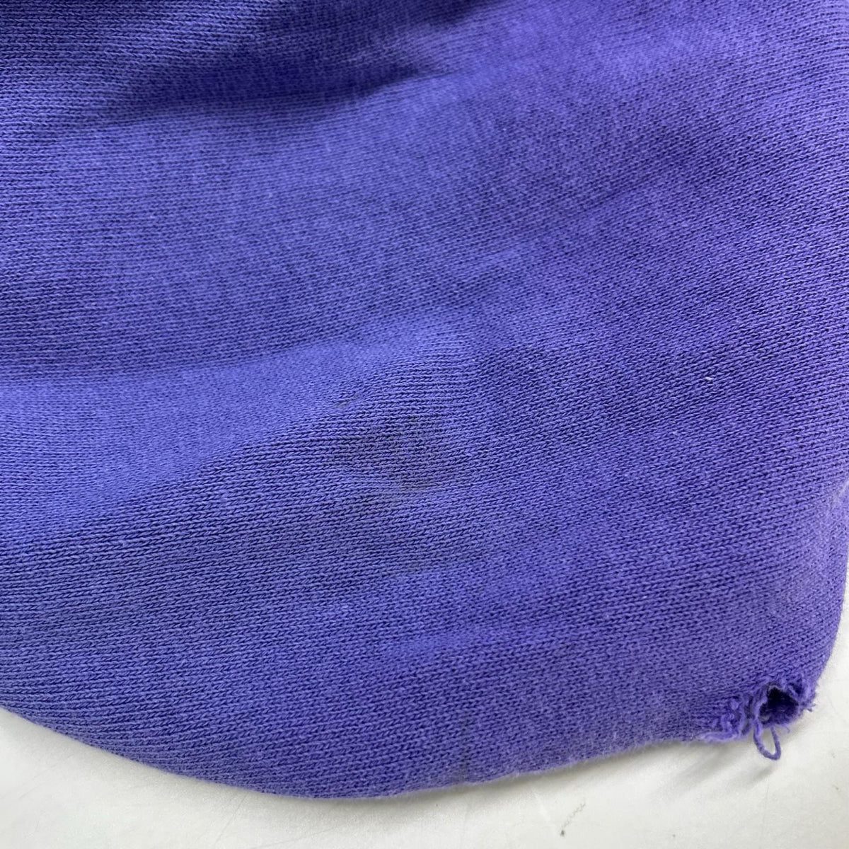 Champion 70s Distressed Hoodie Purple Size L