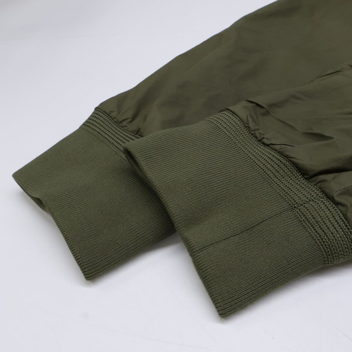 MONCLER BHARANI Khaki Nylon Bomber Jacket Size 2