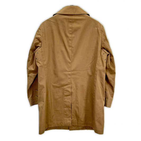 SHIPS Loro Piana Padded Lined Stand Collar Coat Beige Size M