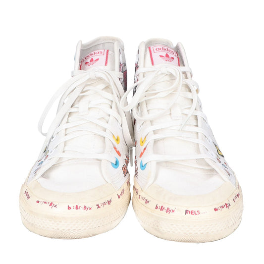 adidas x Disney Nizza Hi RF Sneakers White Size 27.5cm