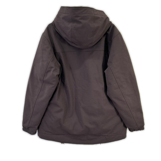 Lacoste Brown Polyester Water-Resistant Down Jacket Size L