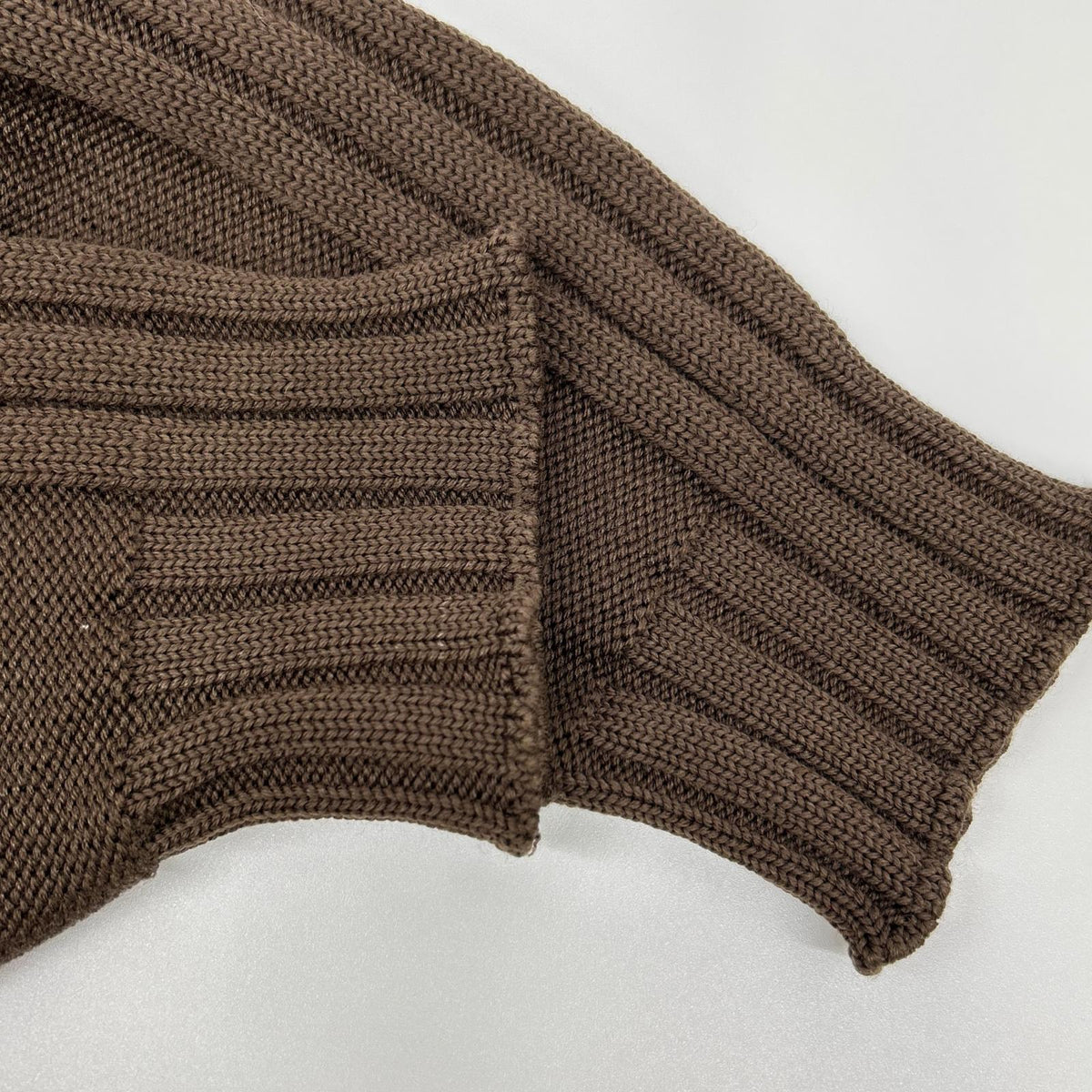 Zegna Sport Brown Heather Wool Knit Jacket