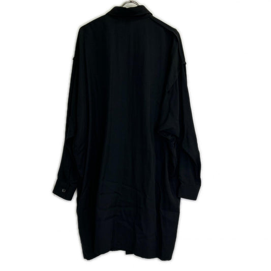 Ground Y Long Overshirt Tencel Black Shirt Size 3