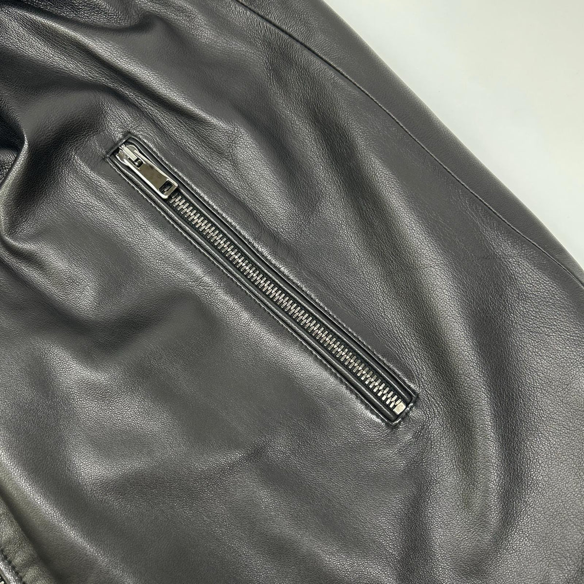 Theory 20AW POLISHED NAPPA LANDAN Lamb Blouson Black Size M