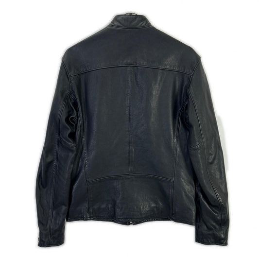 POLO RALPH LAUREN '19 Lambskin Cafe Jacket Black Size XS
