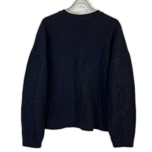 H BEAUTY & YOUTH Oni Rice Thermal Crewneck Black