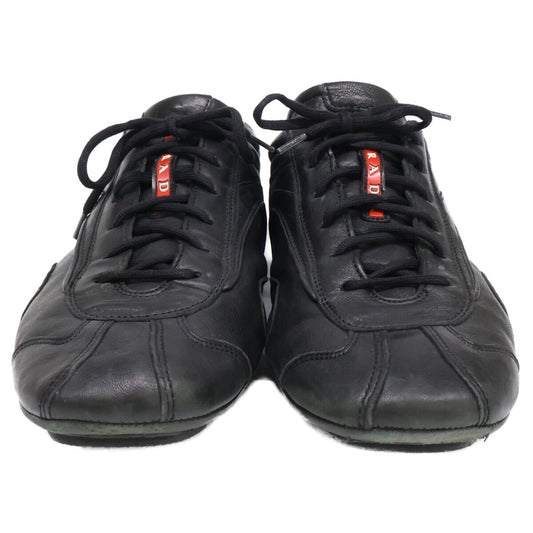PRADA SPORT Montecarlo Leather Sneakers Black Size 10