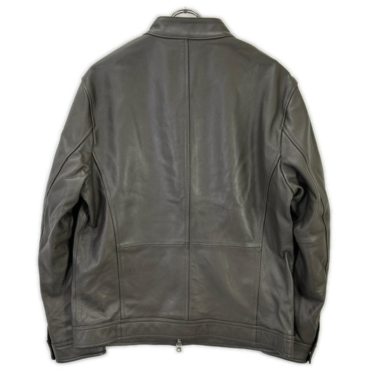 UnionStation Brown Sheep Nappa Single Leather Jacket Size LL