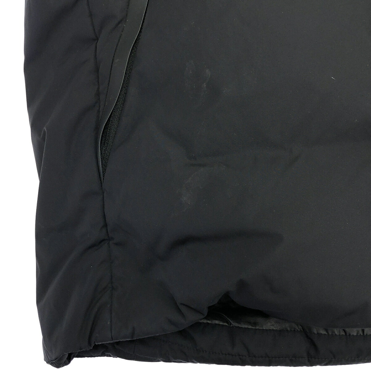 B&Y U-ARROWS Black Chambray Hooded Down Jacket Size L