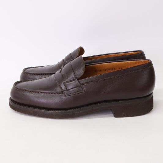 J.M. WESTON 180 Signature Leather Loafers Size 6E