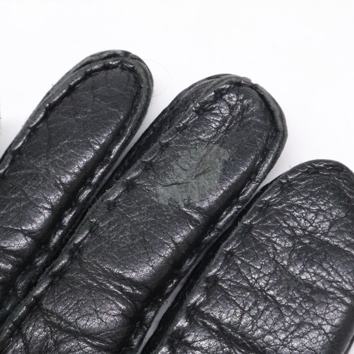 CELINE HOMME Leather Gloves Black