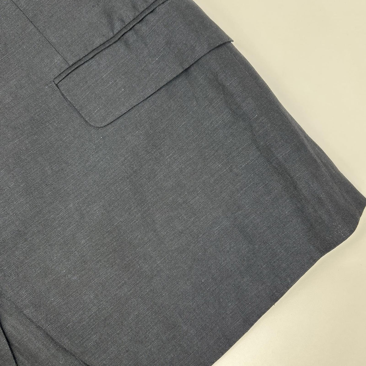 HERMES Linen Wool Tailored Blazer Navy Size 50