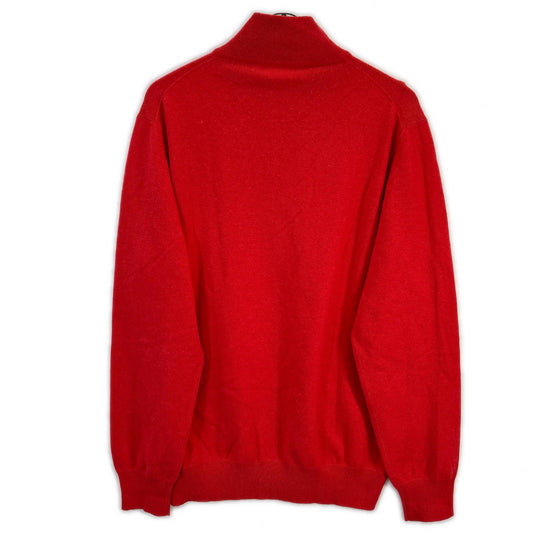 SalvatoreFerragamo Red Cashmere Gancini Pullover Size L