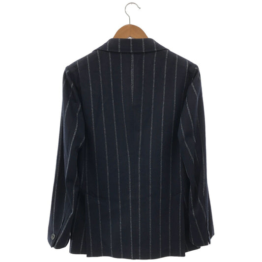 RING JACKET RT052F08X Navy Wool Cotton Jersey Jacket Size 44