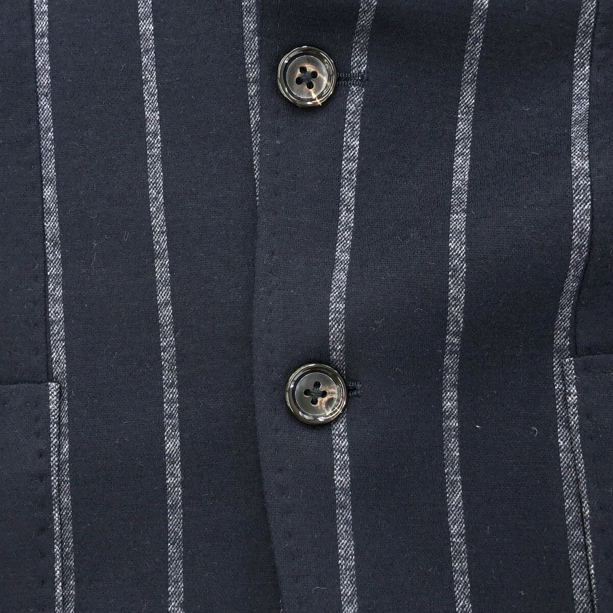 RING JACKET RT052F08X Navy Wool Cotton Jersey Jacket Size 44