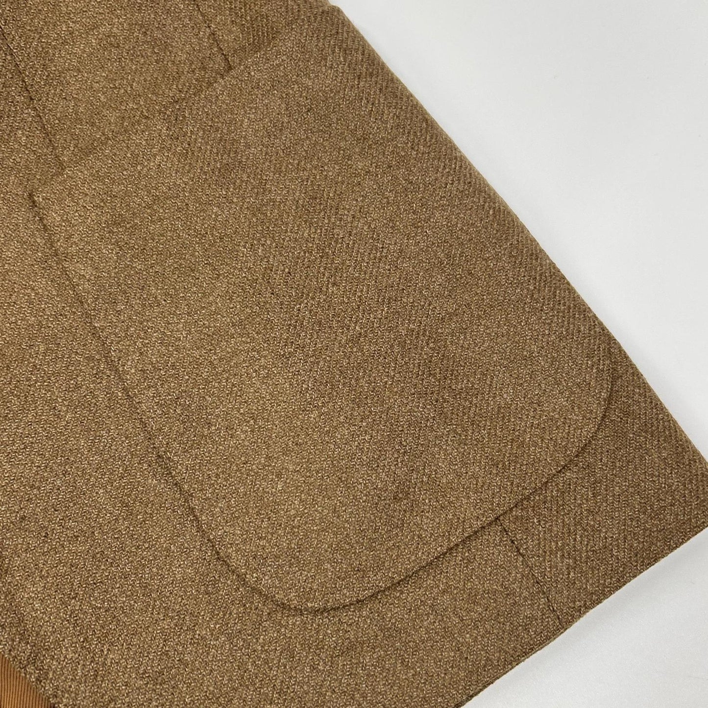 BEAMS F Brown Loro Piana Soft Tweed Blazer Size 48