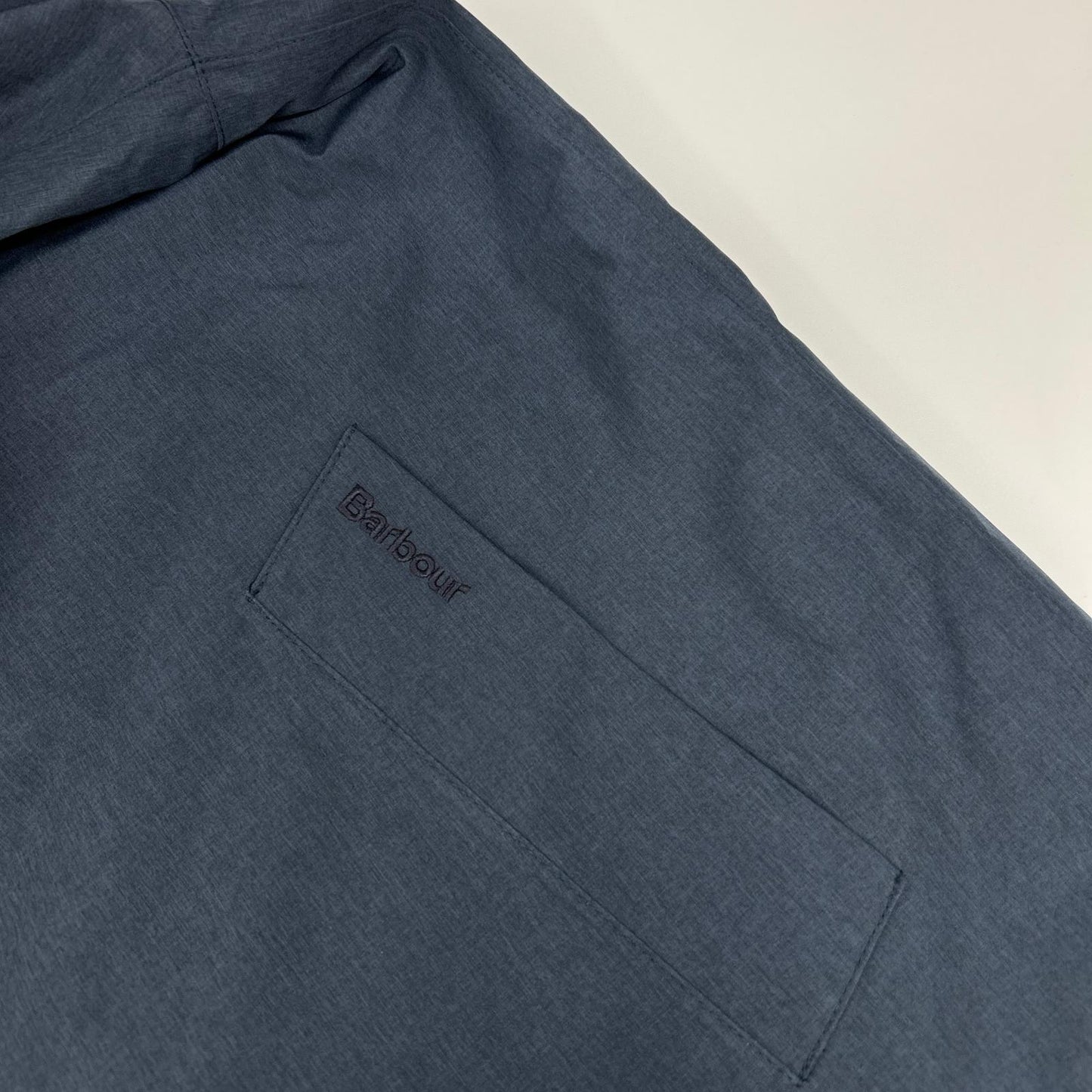 Barbour Rokig Hooded Waterproof Trench Coat Navy Size M