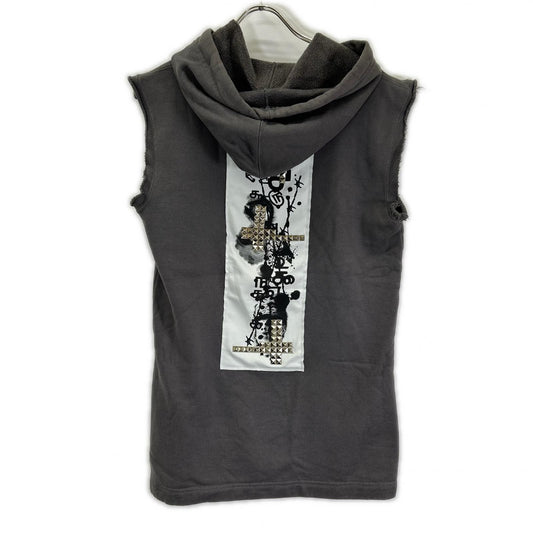 COMMEdesGARCONS HOMME PLUS 2012 Studs Hoodie Gray Size M