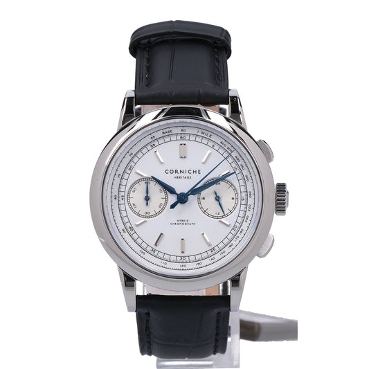 CORNICHE Silver Heritage Chronograph Quartz Watch