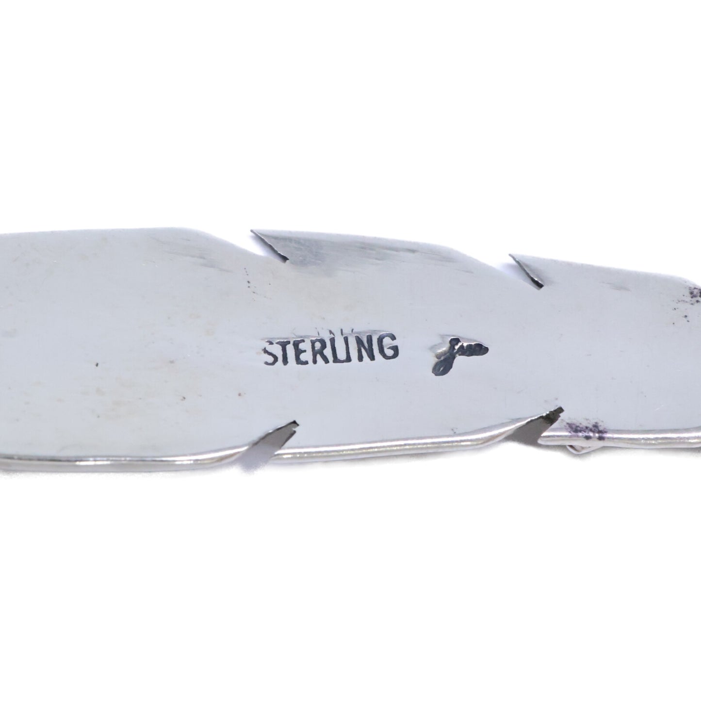 Joe Mace Sterling Eagle Feather Pendant Silver Size ONE SIZE
