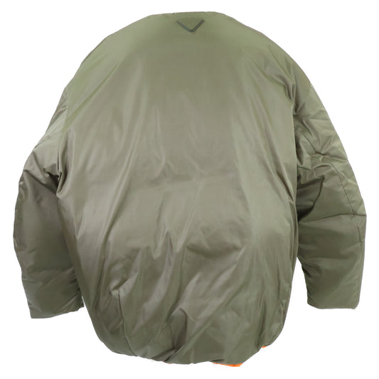 PRADA RE-NYLON SGC355 Bomber Khaki/Orange Size M