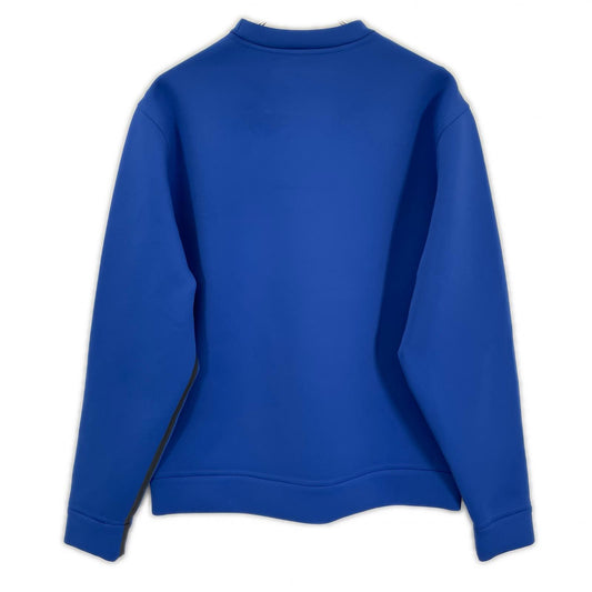 PRADA SPORT Blue Technical Two-Tone Knit Sweatshirt Size XL