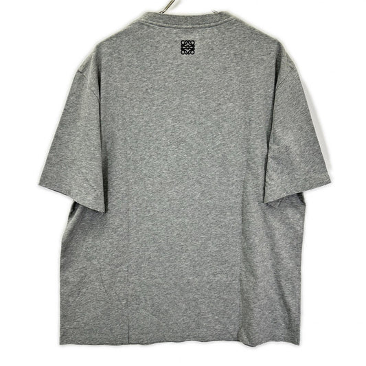 LOEWE Gray Graphic Print Logo Polyester T-Shirt Size M