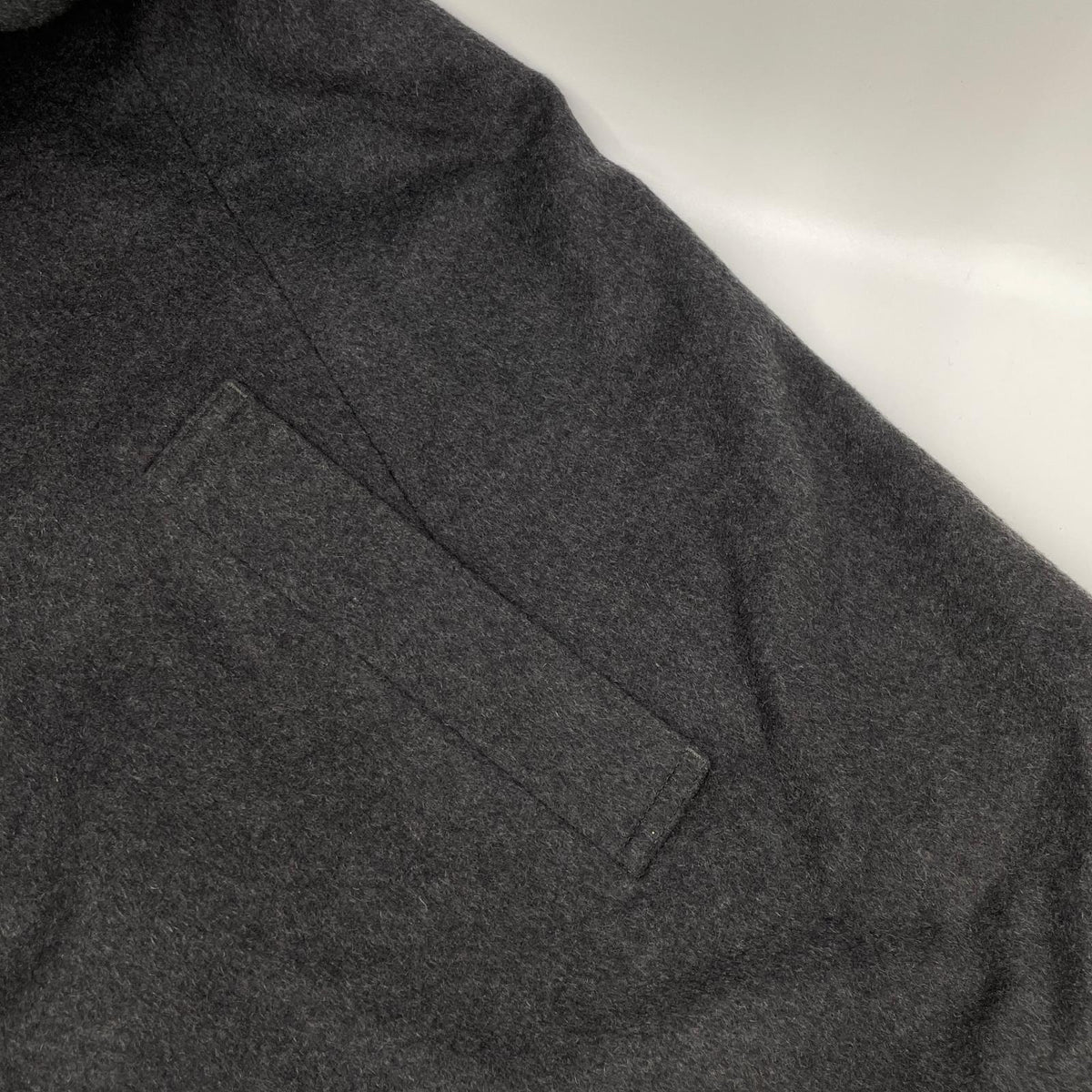 DIFFERENCE Charcoal Gray Cashmere Zegna Chester Coat Size 50