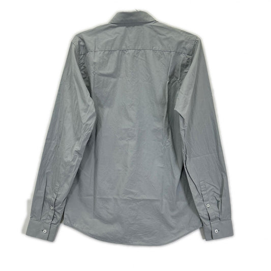 JILSANDER Gray Cotton Long Sleeve Semi-Wide Shirt Size 37