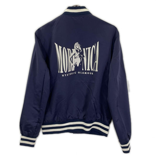 HYSTERIC GLAMOUR Navy Nylon Satin MODERNICA" Jacket Size S