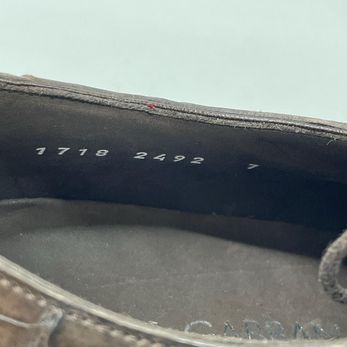 DOLCE&GABBANA Croc Long Nose Derby Dark Brown Size UK 7