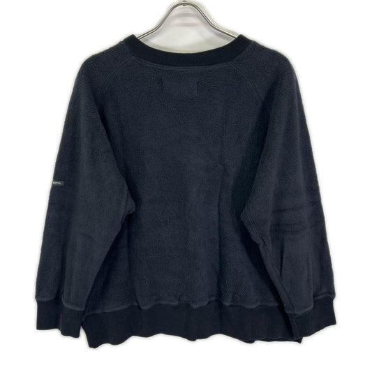 OUTIL Navy MAILLE LEE Cotton Fleece Sweatshirt Size 2