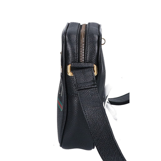GUCCI 574803 Leather Logo Print Shoulder Bag